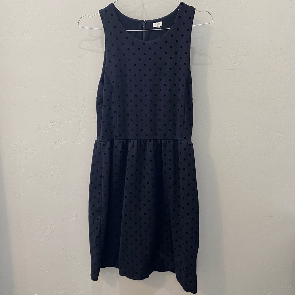 J. Crew | Black Polka Dot Dress | Size S